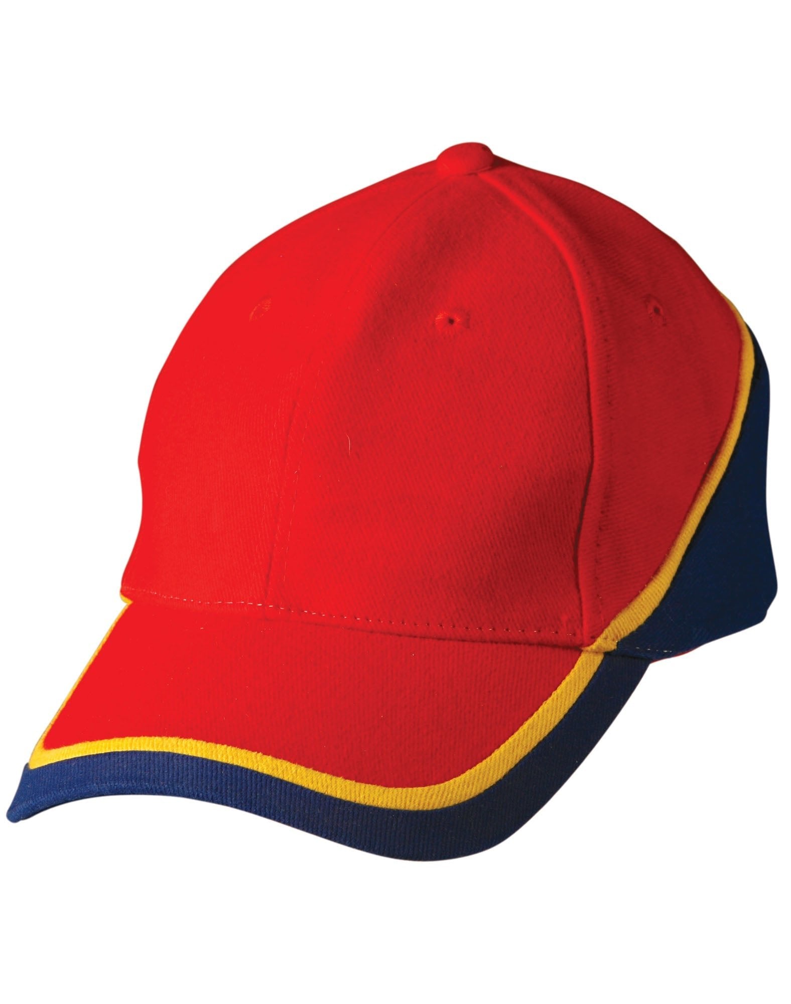 CH38 TRI CONTRAST COLOURS CAP - Icon Tshirts