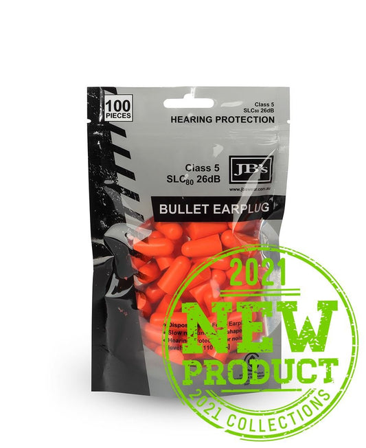 JBS BULLET SHAPED EARPLUG (100 PIECES) 8P040 - Icon Tshirts