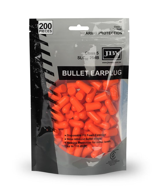 JBS BULLET SHAPED EARPLUG (200 PIECES) 8P045 - Icon Tshirts