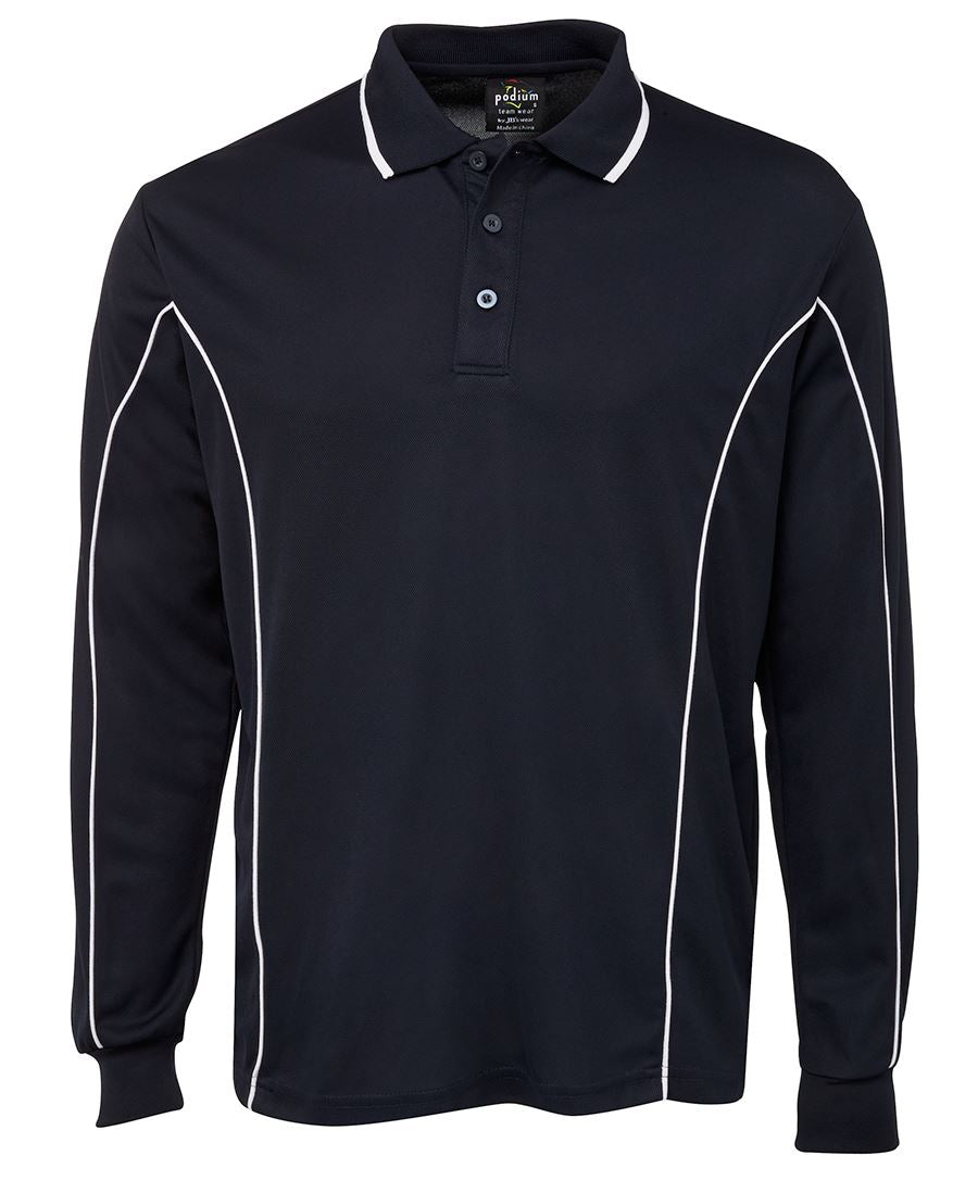 JBS PODIUM L/S PIPING POLO 7PIPL (SIZES XXS-2XL) - Icon Tshirts