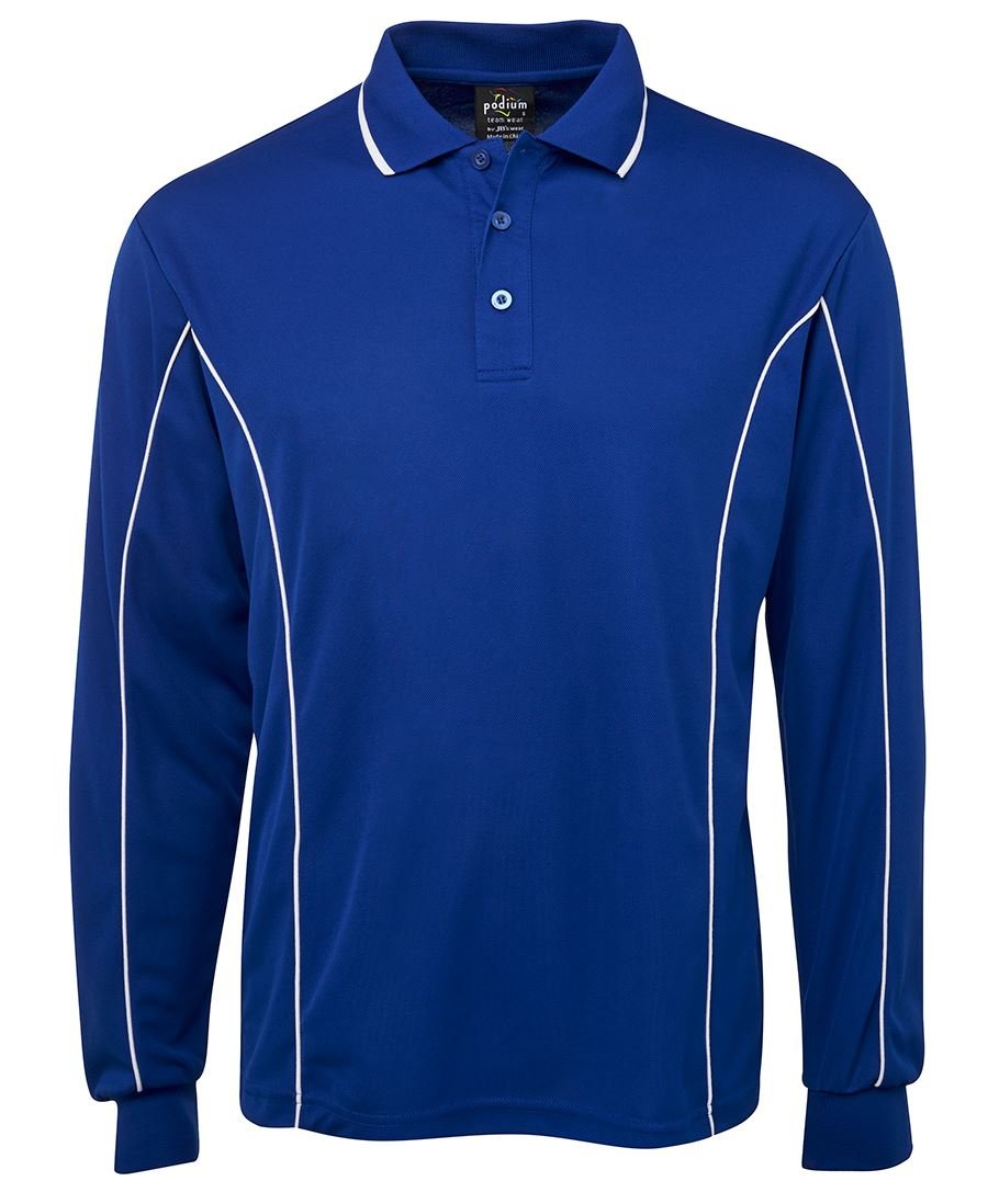 JBS PODIUM L/S PIPING POLO 7PIPL (SIZES XXS-2XL) - Icon Tshirts