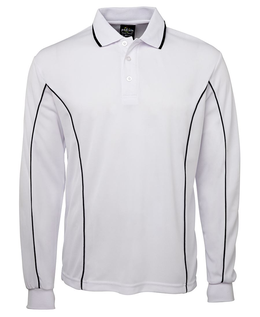 JBS PODIUM L/S PIPING POLO 7PIPL (SIZES XXS-2XL) - Icon Tshirts