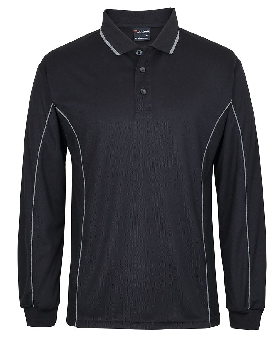 JBS PODIUM L/S PIPING POLO 7PIPL (SIZES XXS-2XL) - Icon Tshirts