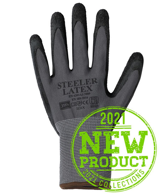 JBS STEELER LATEX CRINKLE GLOVE (12 PACK) 8R029 - Icon Tshirts