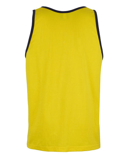 JB'S WEAR 6HTCS HI VIS COTTON SINGLET - Icon Tshirts