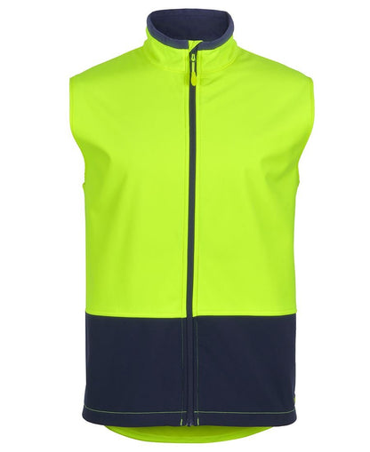 JB'S WEAR 6HWV HI VIS WATER RESIST SOFTSHELL VEST - Icon Tshirts