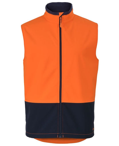 JB'S WEAR 6HWV HI VIS WATER RESIST SOFTSHELL VEST - Icon Tshirts