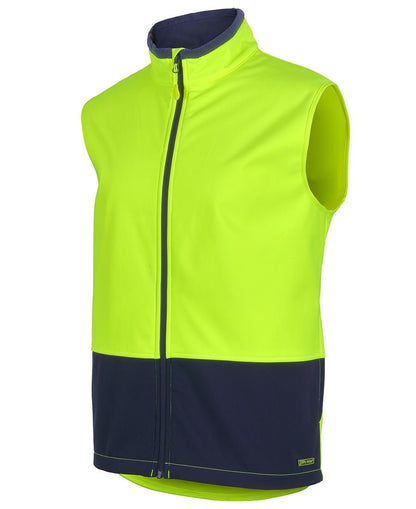 JB'S WEAR 6HWV HI VIS WATER RESIST SOFTSHELL VEST - Icon Tshirts