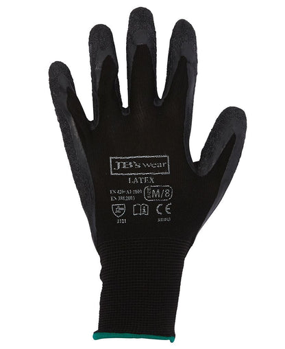 JB's Wear BLACK LATEX GLOVE (12 PACK) 8R003 - Icon Tshirts