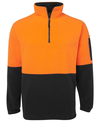 JB's Wear Hi Vis 1/2 Zip Polar Fleece 6HVPF - Icon Tshirts