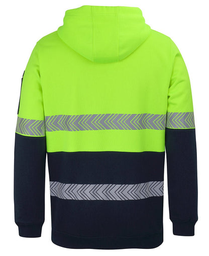 JB's Wear HI VIS 1/2 ZIP SEGMENTED TAPE HOODIE 6HZSH - Icon Tshirts