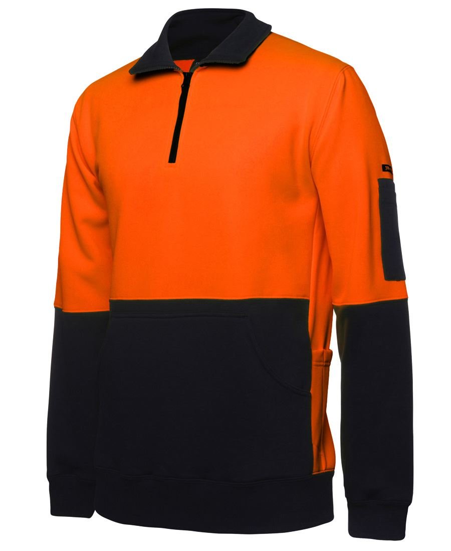 JB's Wear Hi Vis 330G 1/2 Zip Fleece 6HVPZ - Icon Tshirts