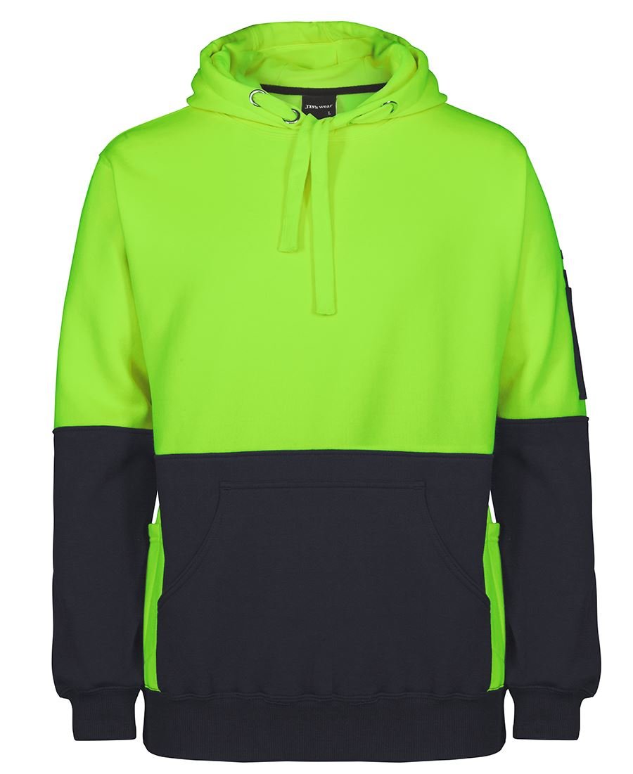 JB's Wear Hi Vis 330G Pull Over Hoodie 6HVPJ - Icon Tshirts