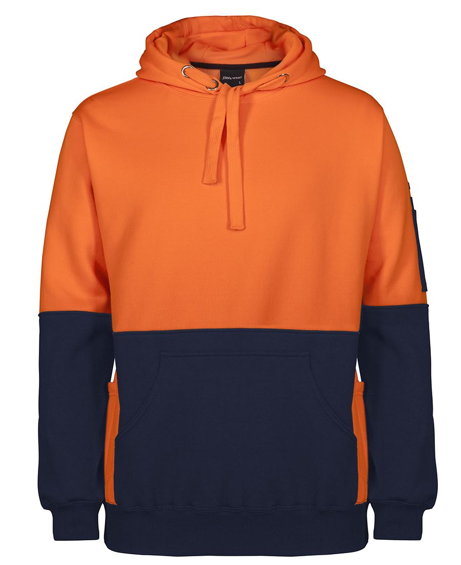 JB's Wear Hi Vis 330G Pull Over Hoodie 6HVPJ - Icon Tshirts