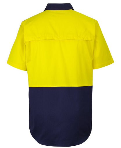 JB's Wear HI VIS CLOSE FRONT S/S 150G WORK SHIRT 6HVCW - Icon Tshirts