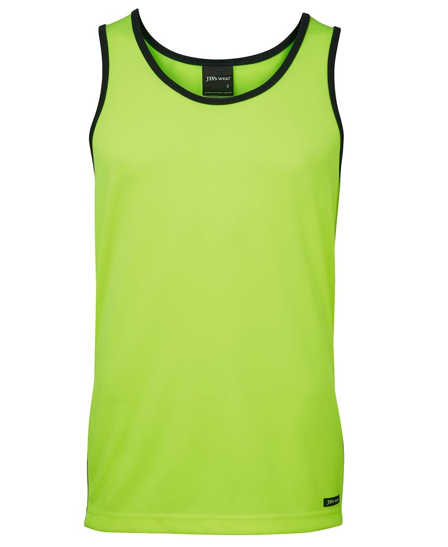 JB's Wear Hi Vis Contrast Singlet 6HCS4 - Icon Tshirts