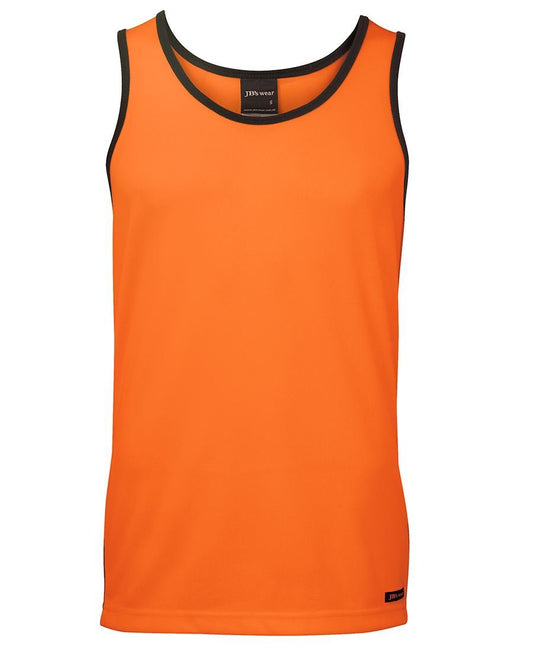 JB's Wear Hi Vis Contrast Singlet 6HCS4 - Icon Tshirts