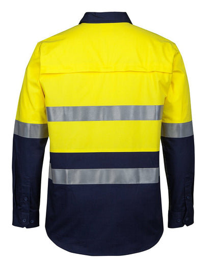 JB's Wear HI VIS (D+N) CLOSE FRONT L/S 150G WORK SHIRT 6HWCS - Icon Tshirts
