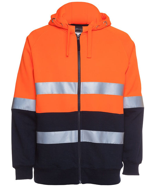 JB's Wear Hi Vis (D+N) Full Zip Fleecy Hoodie 6DNH - Icon Tshirts