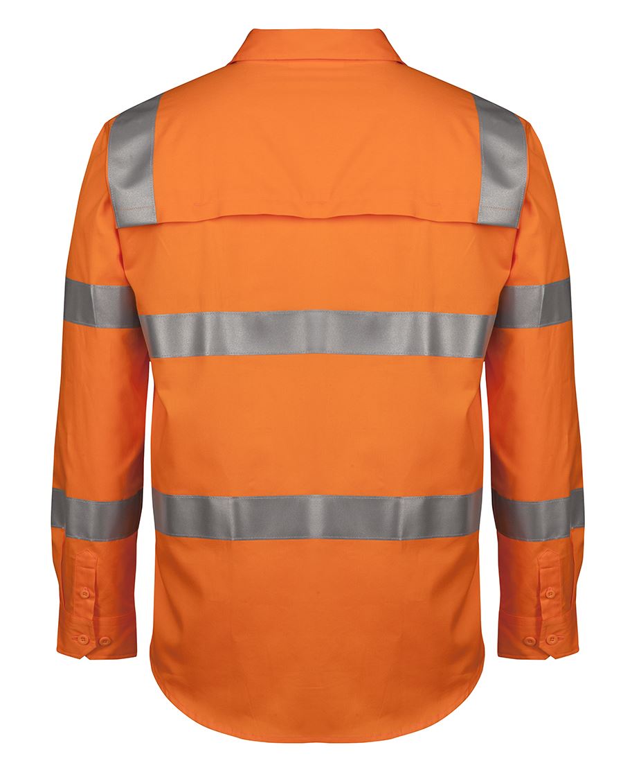 JB's Wear HI VIS (D+N) L/S 150G VIC RAIL WORK SHIRT 6DNWR - Icon Tshirts