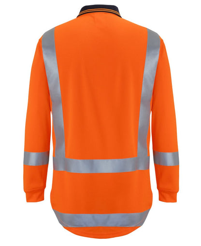 JB's Wear Hi Vis (D+N) L/S Non Cuff TTMC-W Traditional Polo 6DTLP - Icon Tshirts