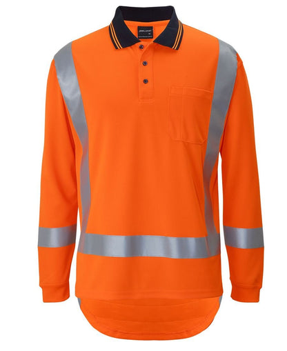 JB's Wear Hi Vis (D+N) L/S Non Cuff TTMC-W Traditional Polo 6DTLP - Icon Tshirts