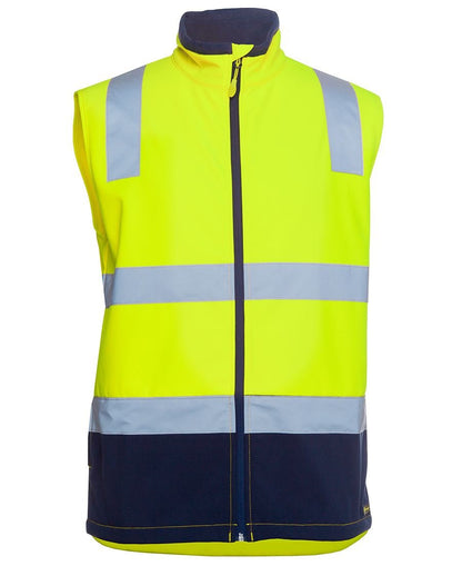 JB's Wear Hi Vis D+N Water Resistant Softshell Vest 6DWV - Icon Tshirts