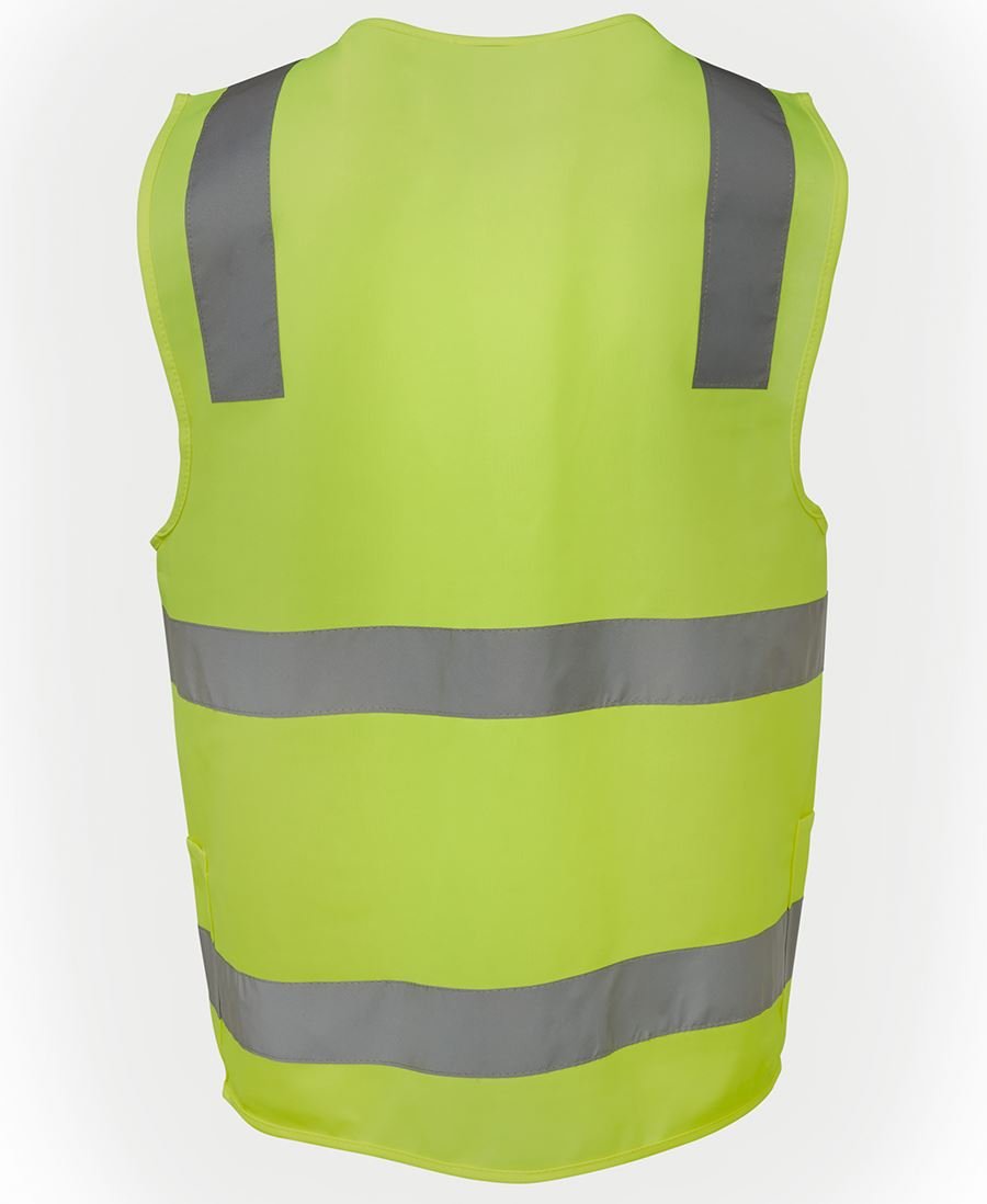 JB's Wear Hi Vis (D+N) Zip Safety Vest 6DNSZ - Icon Tshirts