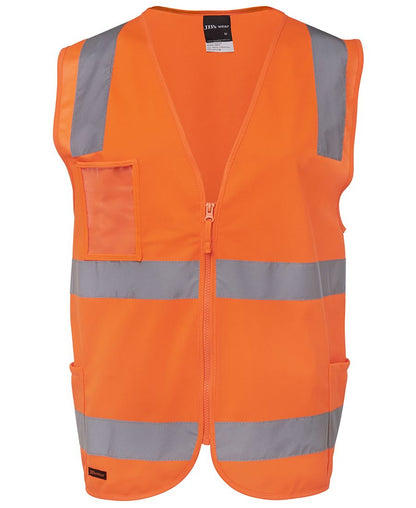 JB's Wear Hi Vis (D+N) Zip Safety Vest 6DNSZ - Icon Tshirts