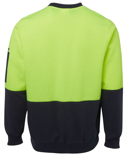JB's Wear Hi Vis Fleecy Crew 6HVCN - Icon Tshirts