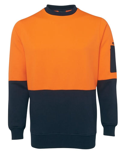 JB's Wear Hi Vis Fleecy Crew 6HVCN - Icon Tshirts