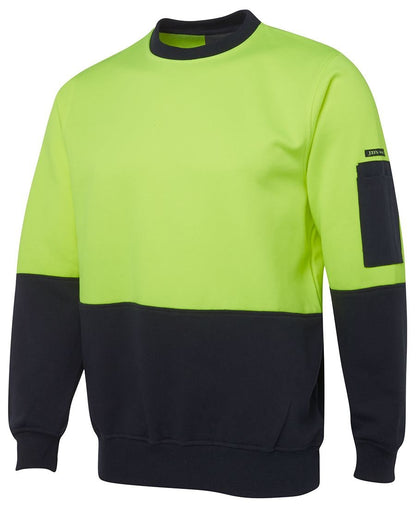 JB's Wear Hi Vis Fleecy Crew 6HVCN - Icon Tshirts