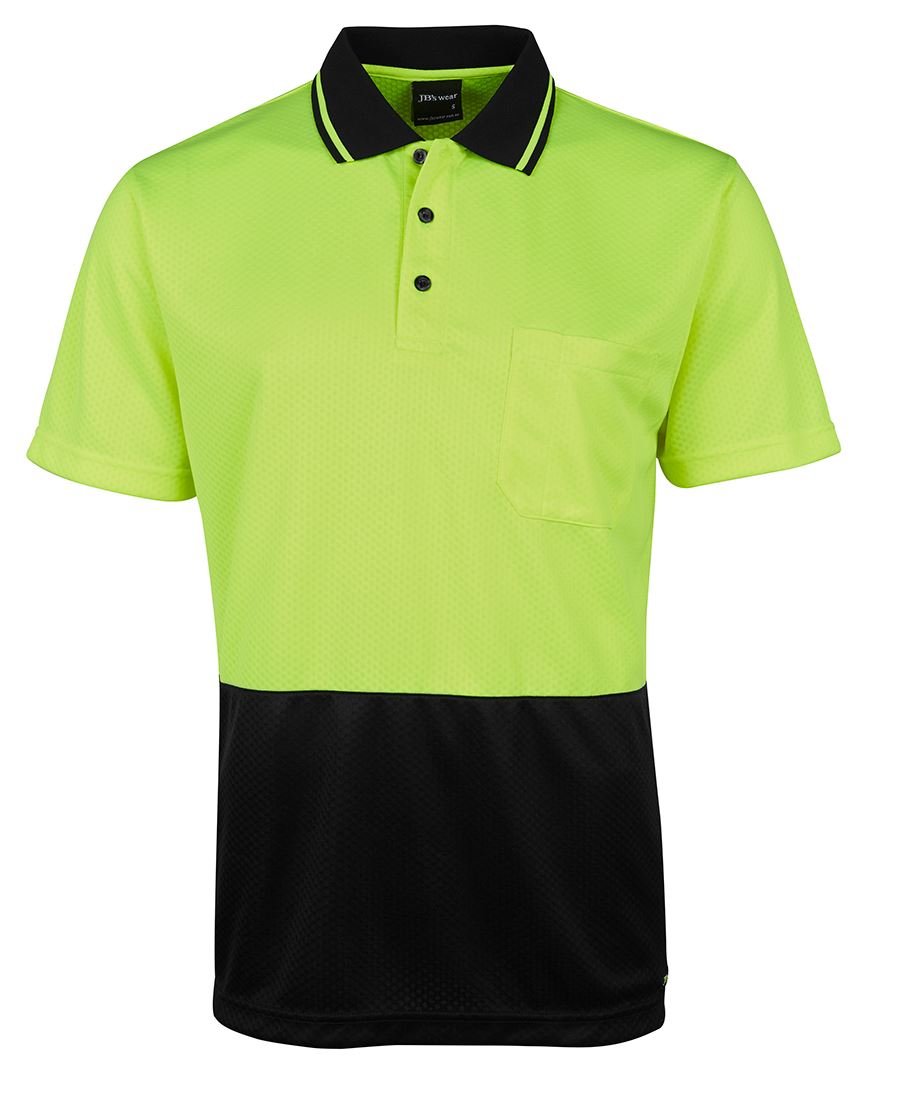 JB's Wear Hi Vis Jacquard Non Cuff Polo 6HJNC - Icon Tshirts