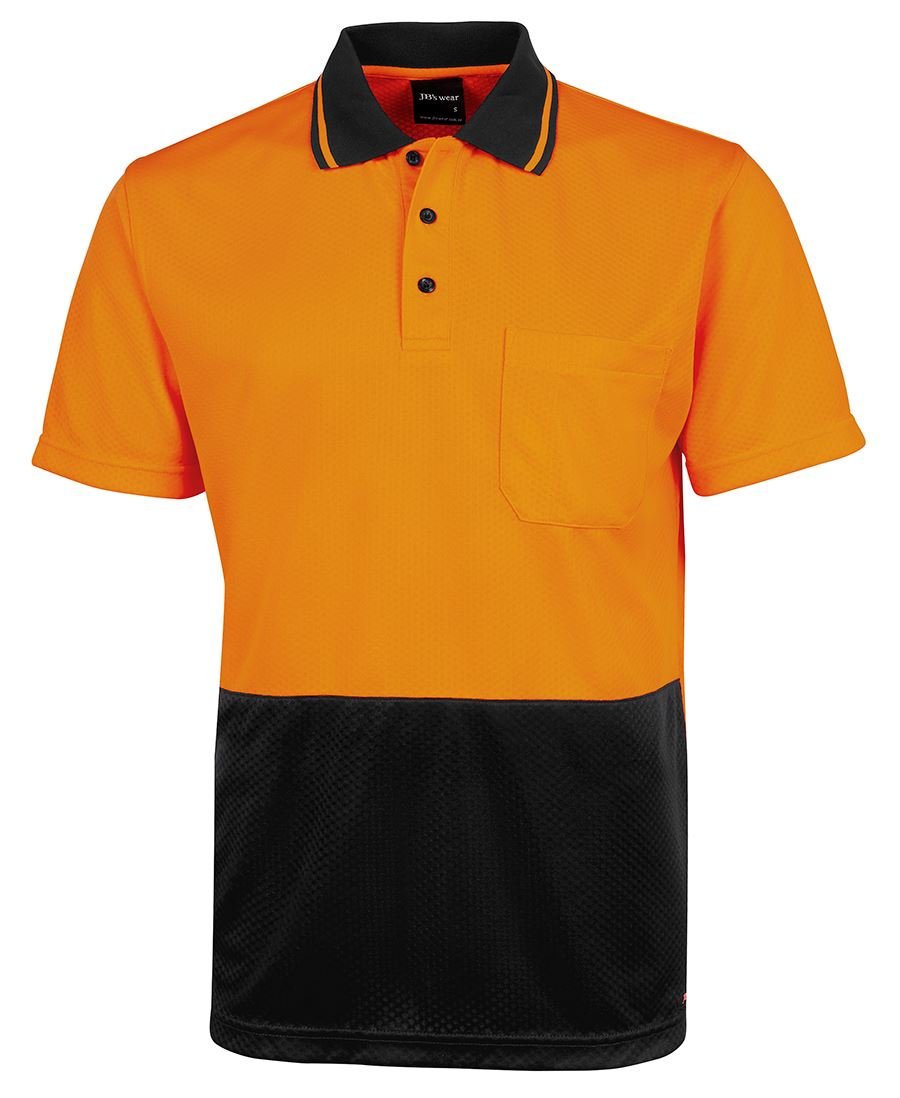 JB's Wear Hi Vis Jacquard Non Cuff Polo 6HJNC - Icon Tshirts