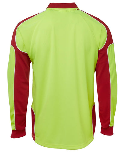 JB's Wear Hi Vis L/S Arm Panel Polo 6AP4L - Icon Tshirts