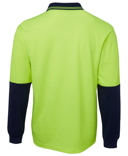 JB's Wear Hi Vis L/S Cotton Back Polo 6HPL - Icon Tshirts