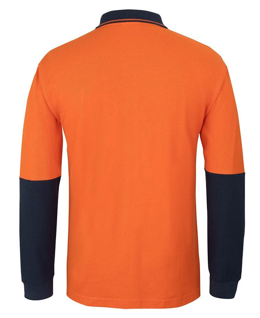 JB's Wear HI VIS L/S COTTON PIQUE TRAD POLO 6HVQL - Icon Tshirts