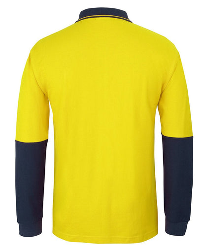 JB's Wear HI VIS L/S COTTON PIQUE TRAD POLO 6HVQL - Icon Tshirts