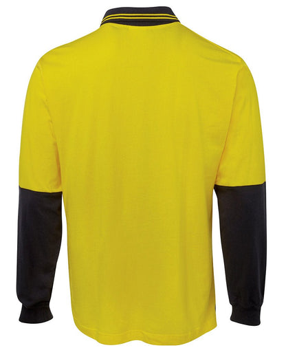 JB's Wear Hi Vis L/S Cotton Polo 6CPHL - Icon Tshirts
