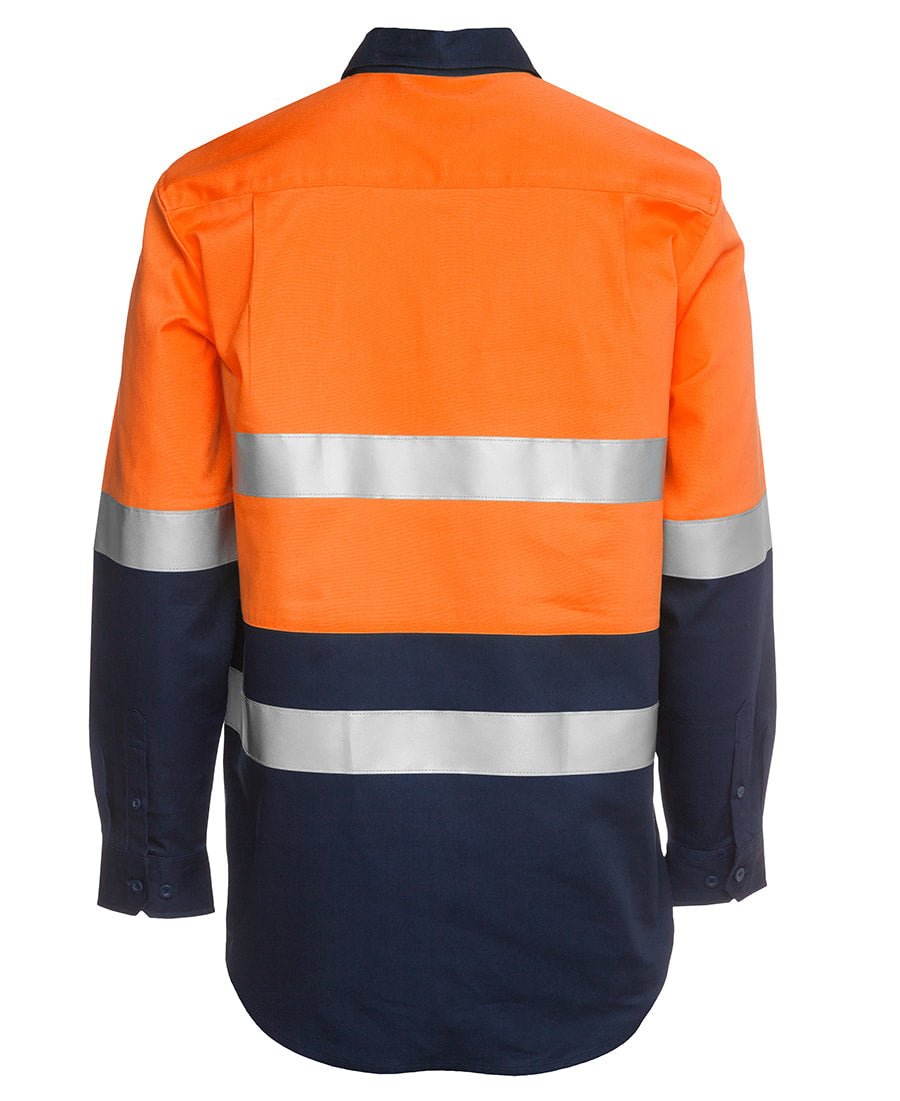 JB's Wear Hi Vis L/S (D+N) 190g Close Front Shirt 6HWCF - Icon Tshirts