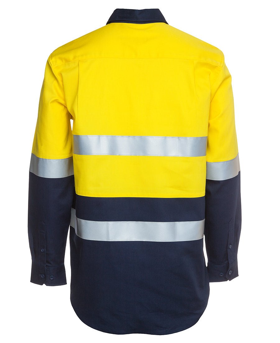 JB's Wear Hi Vis L/S (D+N) 190g Close Front Shirt 6HWCF - Icon Tshirts