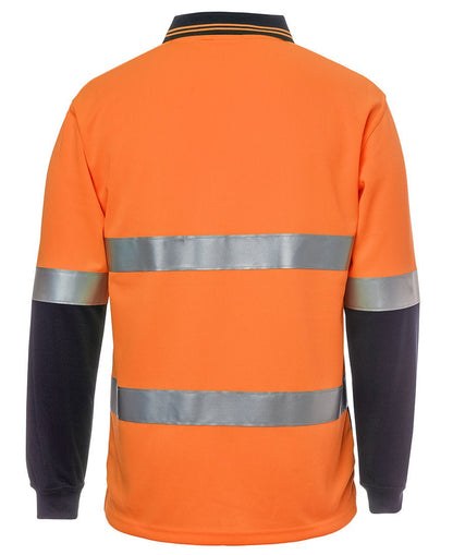 JB's Wear Hi Vis L/S (D+N) Traditional Polo 6HVSL - Icon Tshirts