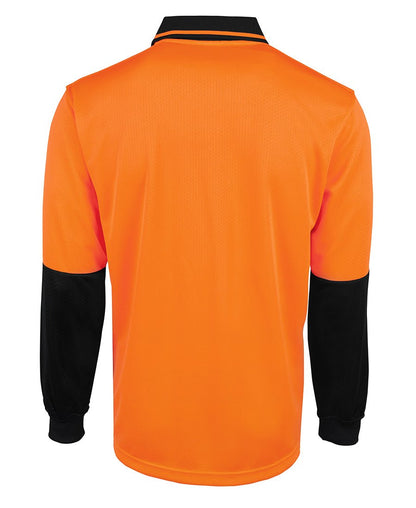 JB's Wear Hi Vis L/S Jacquard Polo 6HJNL - Icon Tshirts