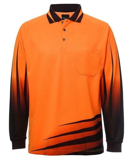 JB'S Wear Hi Vis L/S Rippa Sub Polo 6HVRL - Icon Tshirts