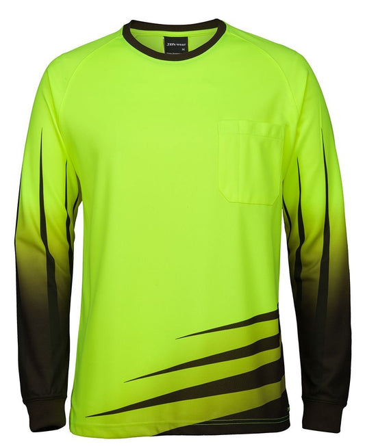 JB's Wear HI VIS L/S RIPPA SUB TEE 6HVRX - Icon Tshirts