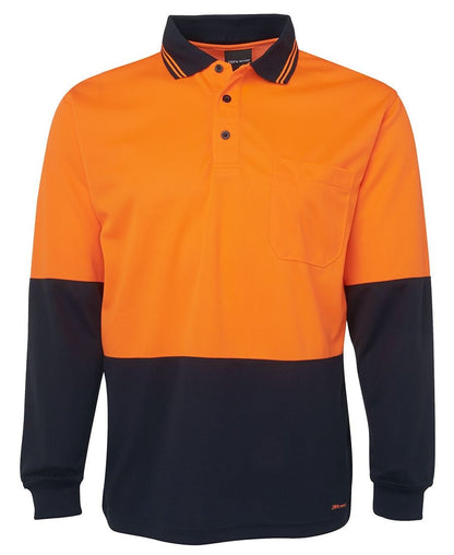 JB's Wear Hi Vis L/S Trad Polo 6HVPL - Icon Tshirts