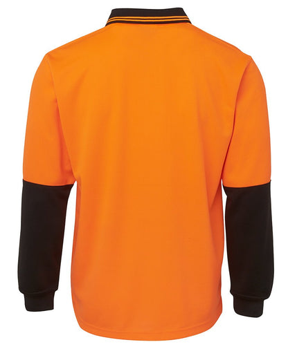 JB's Wear Hi Vis L/S Trad Polo 6HVPL - Icon Tshirts