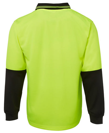 JB's Wear Hi Vis L/S Trad Polo 6HVPL - Icon Tshirts