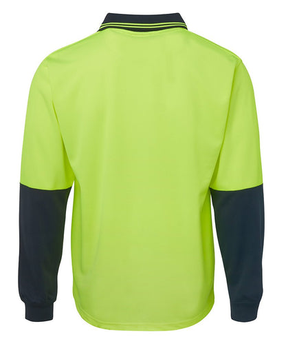 JB's Wear Hi Vis L/S Trad Polo 6HVPL - Icon Tshirts