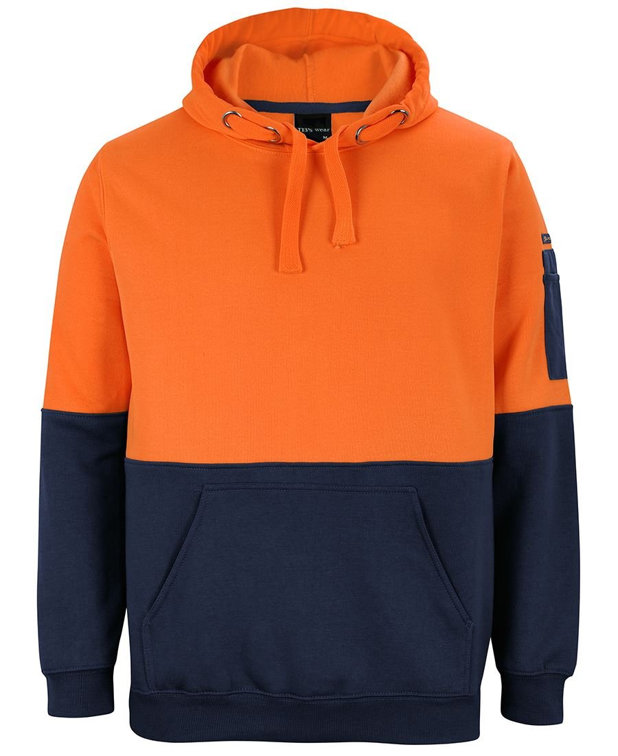 JB's Wear Hi Vis Pull Over Hoodie 6HVPH - Icon Tshirts